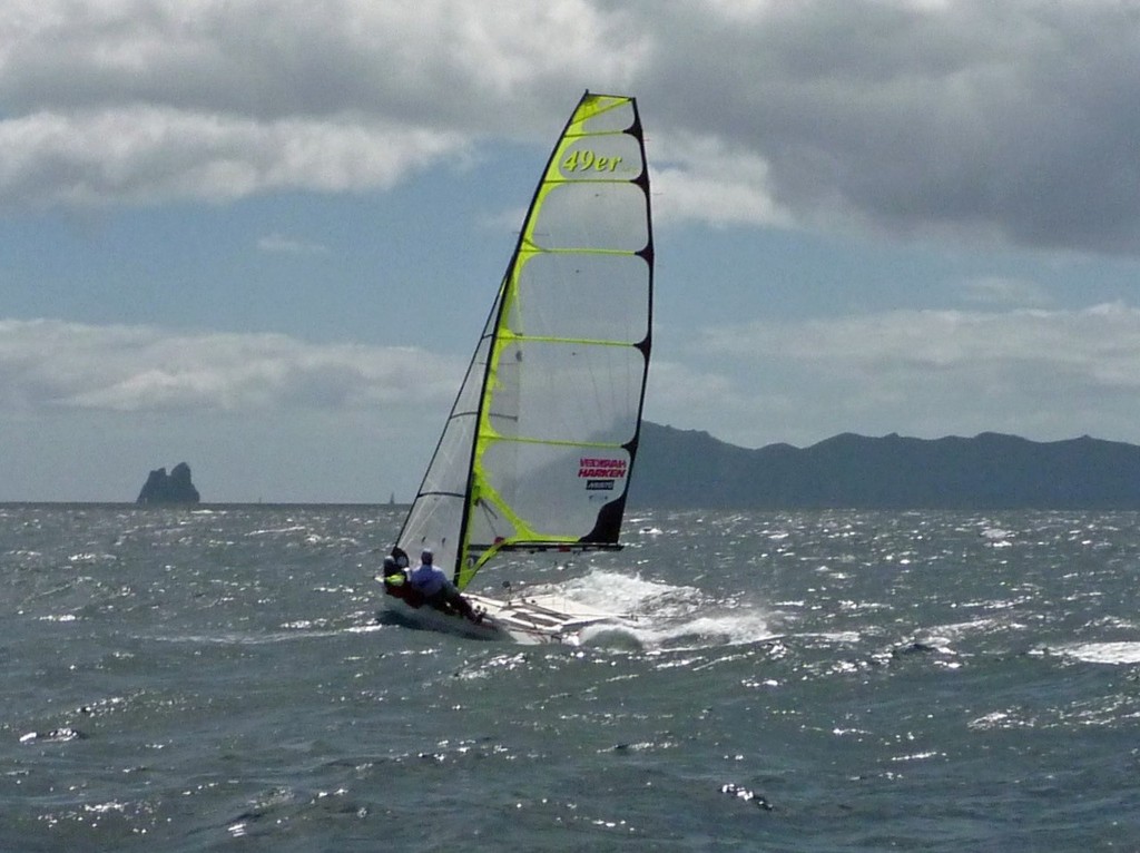 Hen and Chicken at 1pm - Burling Tuke 49er ride in the 2009 Coastal Classic © Burling Media